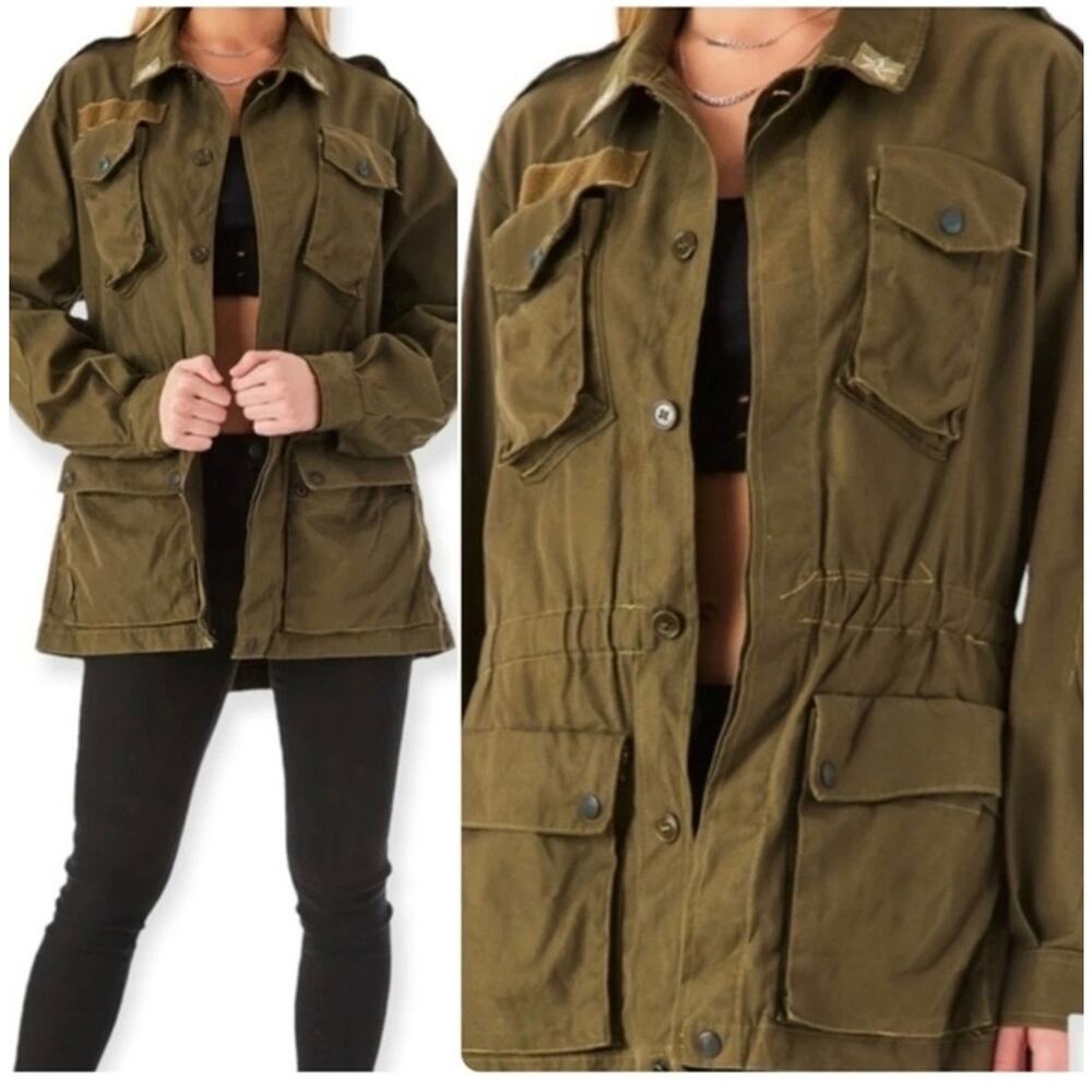 Furst Of A Kind VTG Army Green Jacket Sz. S/M grunge